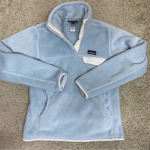 Patagonia Tops - Patagonia Re-Tool Snap-T light blue